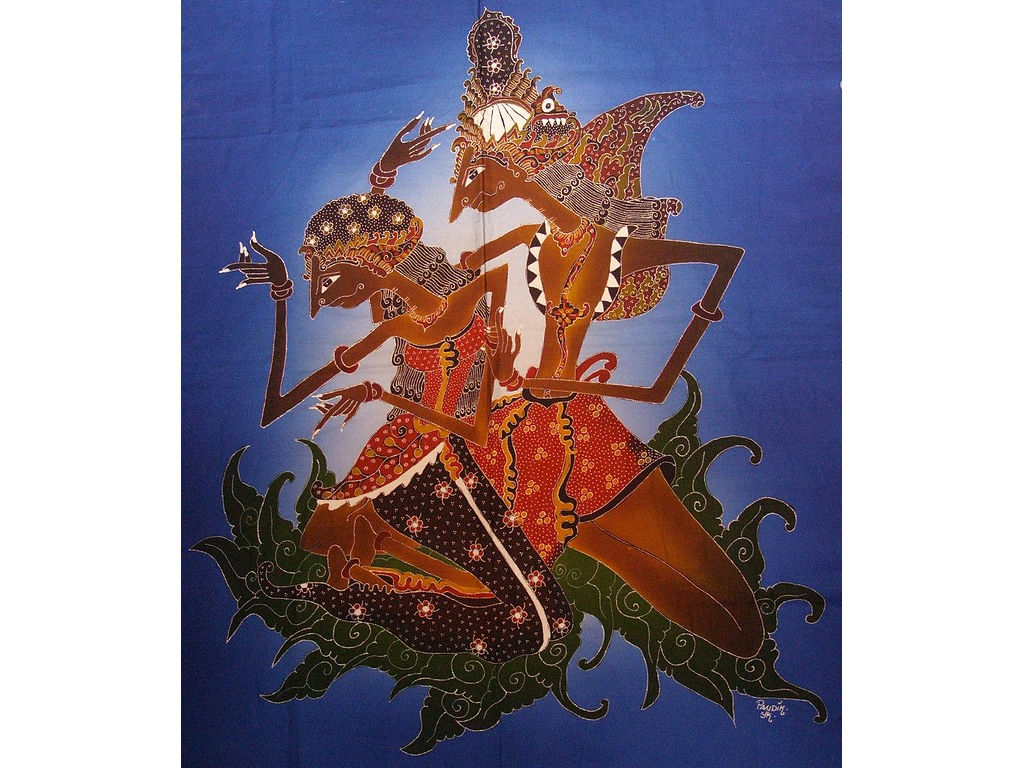 Batik-wayang-kulit-Rama-Sita-c.-Edith-Baartmans