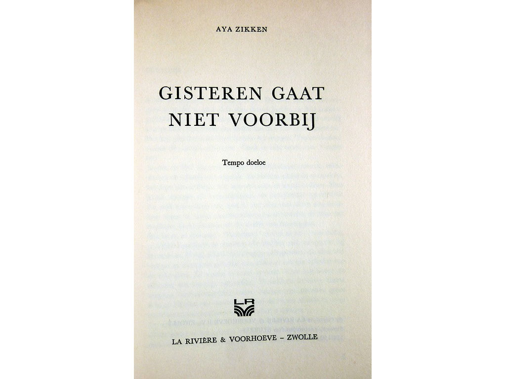 Zikken-Gisteren-gaat-niet-voorbij-titelpagina